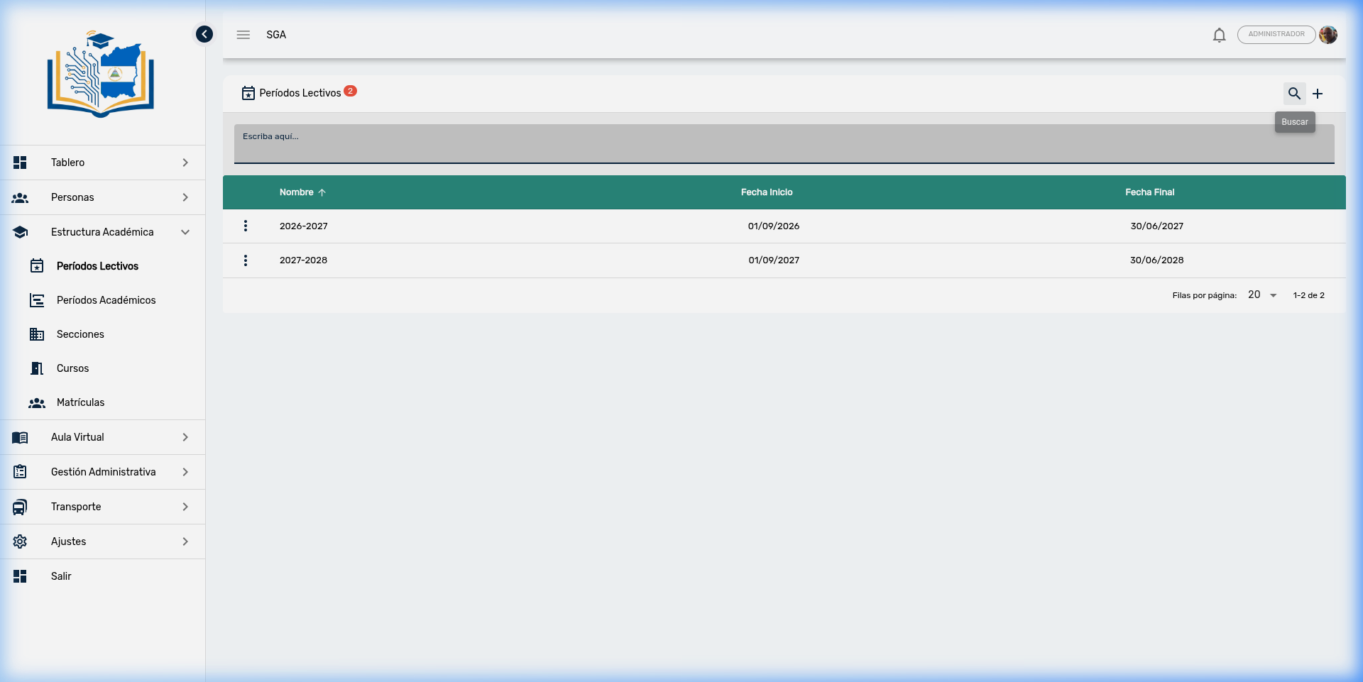 Búsqueda de Períodos